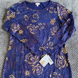 LLR Elegant Debbie Navy blue floral (XL)